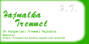 hajnalka tremmel business card